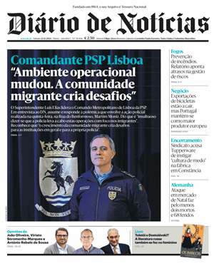 Capa de Diário de Notícias