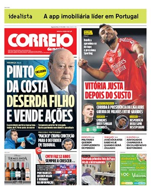 Capa de Correio da Manhã
