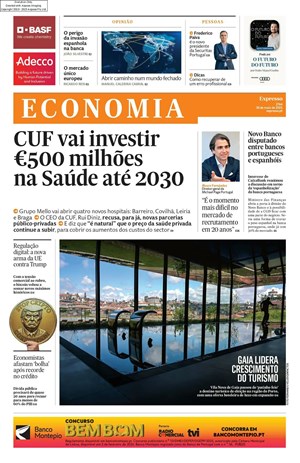 Capa de Expresso Economia