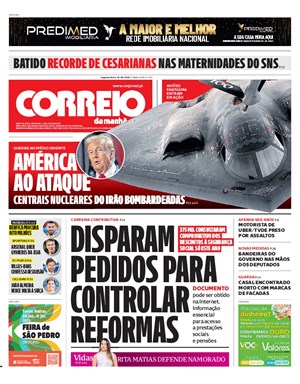Capa de Correio da Manhã