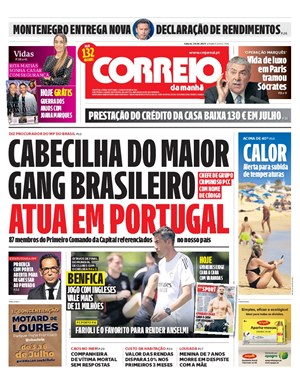 Capa de Correio da Manhã