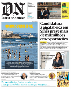 Capa de Diário de Notícias