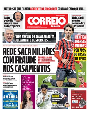 Capa de Correio da Manhã