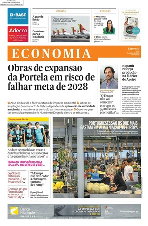 Capa de Expresso Economia