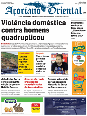 Capa de Açoriano Oriental