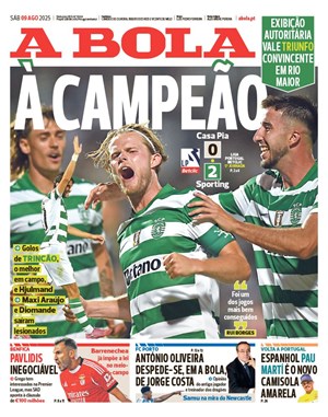 Capa de A Bola