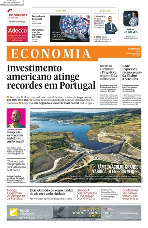 Capa de Expresso Economia