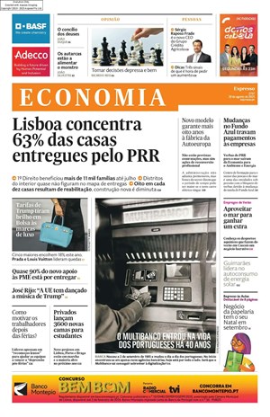 Capa de Expresso Economia