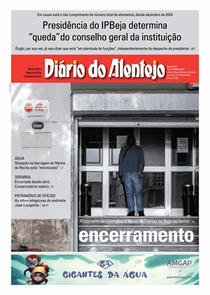 Capa de Diário do Alentejo
