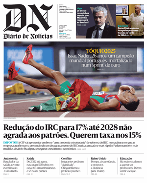 Capa de Diário de Notícias