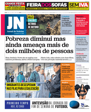 Capa de Jornal de Notícias