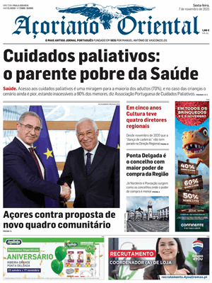 Capa de Açoriano Oriental