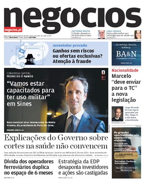 Capa de Jornal Negócios