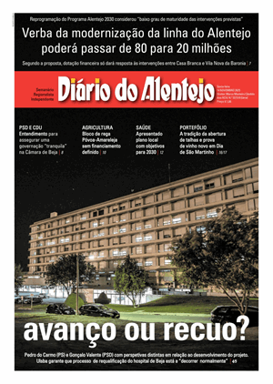 Capa de Diário do Alentejo