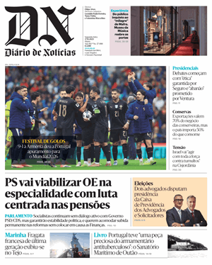 Capa de Diário de Notícias