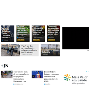 Capa de Jornal de Notícias