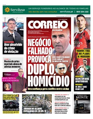 Capa de Correio da Manhã