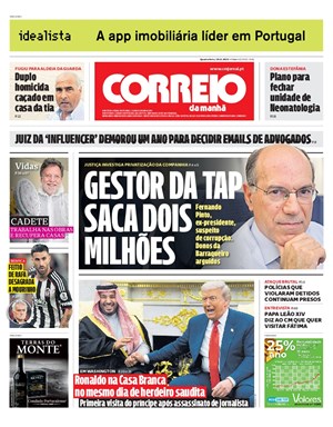 Capa de Correio da Manhã
