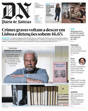 Capa de Diário de Notícias