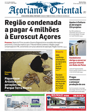 Capa de Açoriano Oriental