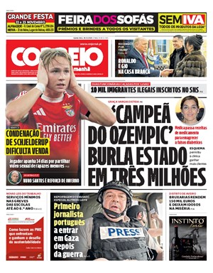 Capa de Correio da Manhã