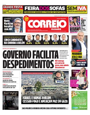 Capa de Correio da Manhã