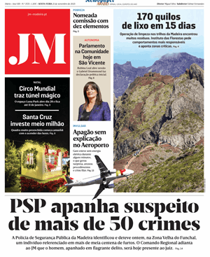 Capa de Jornal Madeira