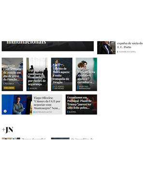 Capa de Jornal de Notícias