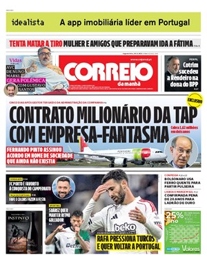 Capa de Correio da Manhã