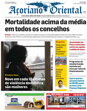 Capa de Açoriano Oriental