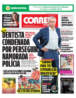 Capa de Correio da Manhã