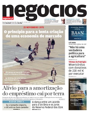 Capa de Jornal Negócios