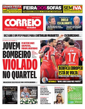 Capa de Correio da Manhã