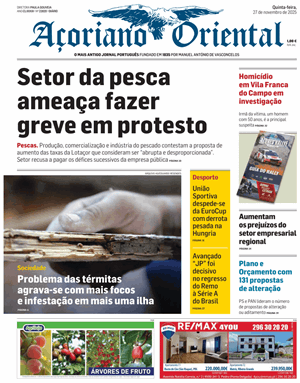 Capa de Açoriano Oriental