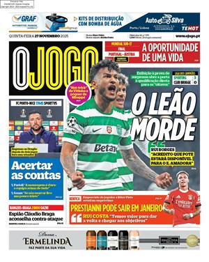 Capa de O Jogo