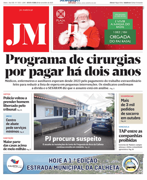 Capa de Jornal Madeira