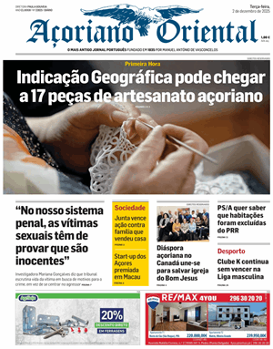 Capa de Açoriano Oriental