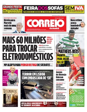 Capa de Correio da Manhã