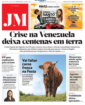 Capa de Jornal Madeira