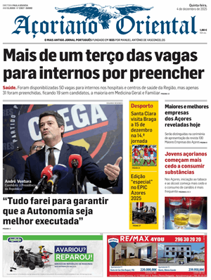 Capa de Açoriano Oriental