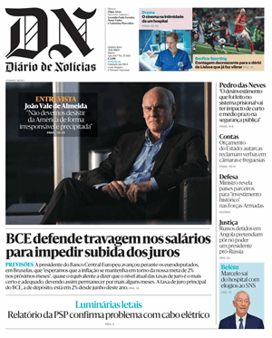Capa de Diário de Notícias