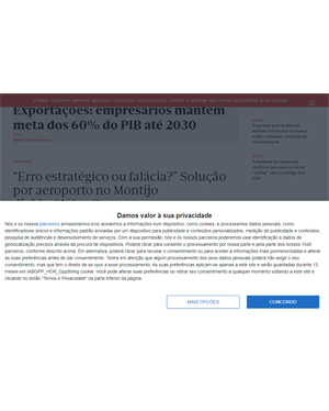 Capa de Jornal Económico