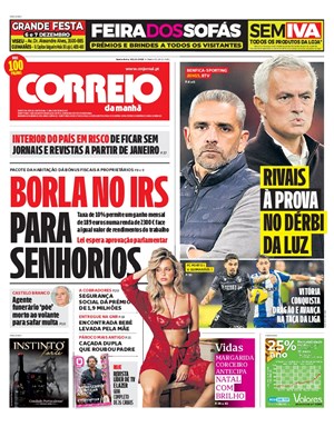 Capa de Correio da Manhã