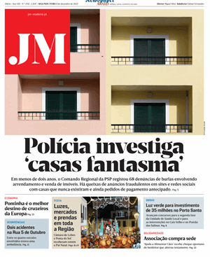 Capa de Jornal Madeira