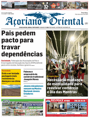 Capa de Açoriano Oriental