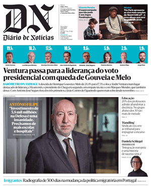 Capa de Diário de Notícias