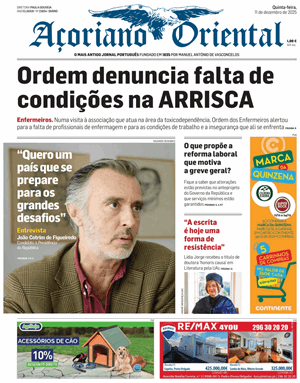 Capa de Açoriano Oriental