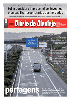 Capa de Diário do Alentejo