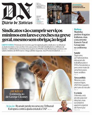 Capa de Diário de Notícias