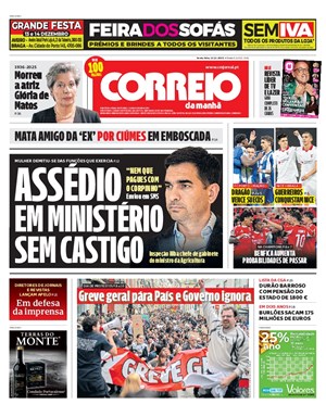 Capa de Correio da Manhã